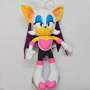 Sonic the Hedgehog Rouge the Bat Plush Stuffed Animal Toy Preloved!